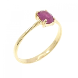 Nhẫn Ruby 750YG 0.45CT
