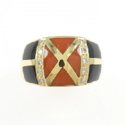 Nhẫn đá màu K18YG 667288