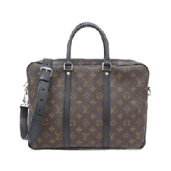 Túi Louis Vuitton Monogram Macassar Porte Document Voyage PM M52005