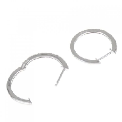 K18WG Bông tai kim cương hình vòng 0.30CT - Hàng hiệu Chính hãng 870859