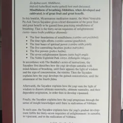 Chánh niệm hơi thở - Mindfulness Of Breathing - sách tiếng Anh 958239