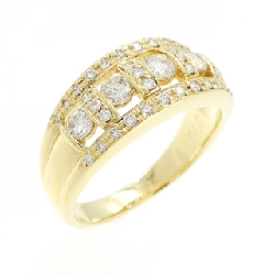 Nhẫn kim cương K18YG 0.75CT