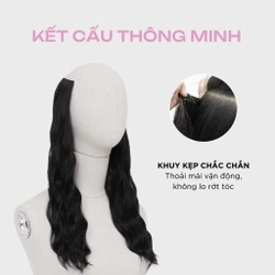 Tóc kẹp màu đen tự nhiên New 519098