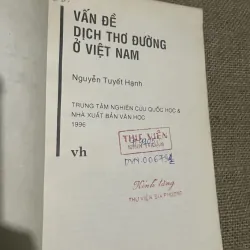 vấn đề dịch thơ Đường ở Việt Nam - Nguyễn Tuyết Hạnh  760433