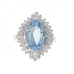 Nhẫn Aquamarine PT900 4.238CT - Hàng hiệu Chính hãng 851563