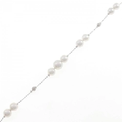 K18WG Vòng tay ngọc trai Akoya - Hàng hiệu Authentic