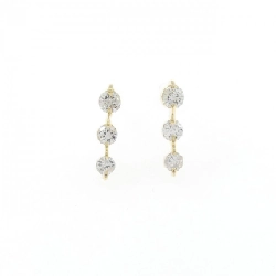 K18YG Bông tai kim cương 0.20CT - Hàng hiệu Chính hãng