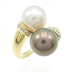 Nhẫn ngọc trai 18KYG - Hàng hiệu Authentic