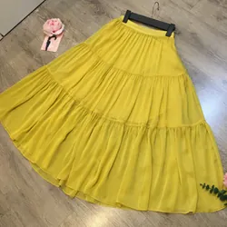 [Thanh Lý Hãng] Chân váy vintage voan tầng CCHAT dáng dài siêu xoè cao cấp nàng thơ 696655