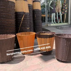Giỏ nhựa giả mây đựng đồ 558836
