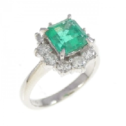 Nhẫn Emerald PT900 1.11CT - Hàng hiệu Chính hãng