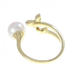 Nhẫn ngọc trai Akoya K18YG hình bướm 8.3mm - Hàng hiệu Authentic 851054