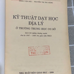 Kỹ thuật dạy học địa lý - sách giáo viên 544446