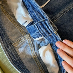 Váy jeans xẻ trước 523698