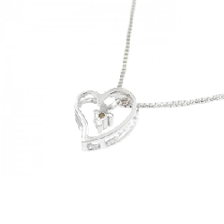 K18WG Dây chuyền kim cương hình trái tim 0.01CT - Hàng hiệu Chính hãng 863802