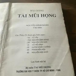 Bài giảng tại mũi họng -| hơn 300 trang  569949
