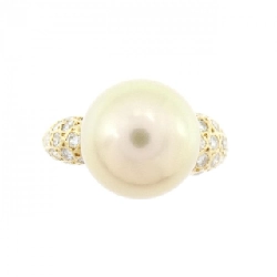 Nhẫn ngọc trai trắng K18YG 11mm 668367