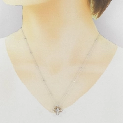 K18WG/K18PG Hoa Đá Kim Cương Dây Chuyền 0.50CT - Hàng hiệu Chính hãng 858148