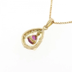 Dây chuyền ruby 750YG/K18YG - Hàng hiệu Authentic 858361