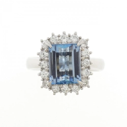 Nhẫn Aquamarine PT900 2.27CT - Hàng hiệu Authentic 848312