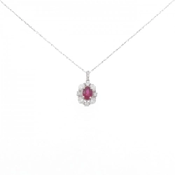 Dây chuyền ruby PT900/PT850 0.33CT - Hàng hiệu Chính hãng