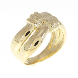 Nhẫn kim cương K18YG 0.01CT - Hàng hiệu Authentic