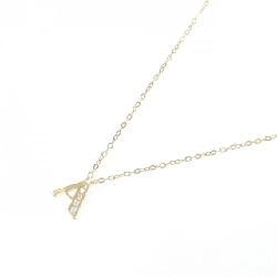 K18YG Chữ cái A Dây chuyền kim cương - Hàng hiệu Chính hãng 858050