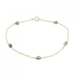 Vòng tay ngọc trai đen 750YG - Hàng hiệu Authentic 872523