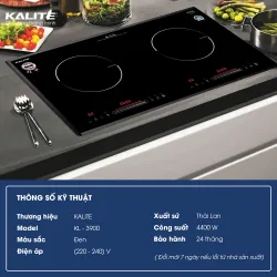 💥 Kalite KL-3900 – Hai vùng nấu độc lập, đa nhiệm cực tiện! 717077