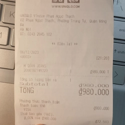 Bán quần bò Uniqlo còn mới 451495