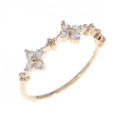 Nhẫn kim cương hoa K18PG 0.15CT