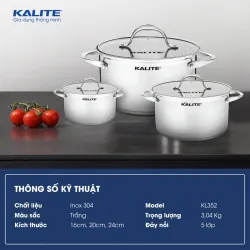 Nồi inox 5 lớp KALITE KL352 – Bền chắc vượt thời gian 722655