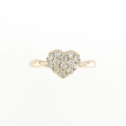 Nhẫn kim cương pavé hình trái tim K18PG 0.30CT - Hàng hiệu chính hãng 855587