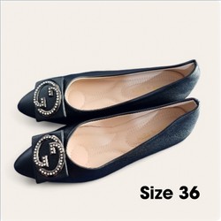 Bệt nữ màu đen size 36 mềm 77331