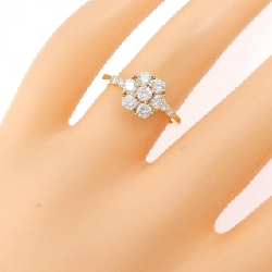 Nhẫn kim cương 750YG hoa 0.75CT - Hàng hiệu Authentic 852209