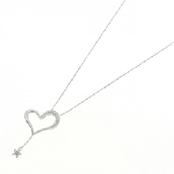 K18WG Mặt dây chuyền hình trái tim × ngôi sao kim cương 0.06CT - Hàng hiệu Chính hãng 860645