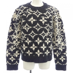 Louis Vuitton LOUIS VUITTON Monogram Flower Jacquard HJN85WTPA Áo len - Hàng hiệu Chính hãng