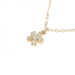 K18PG Hoa Kim Cương Dây Chuyền 0.01CT - Hàng hiệu Chính hãng 859426