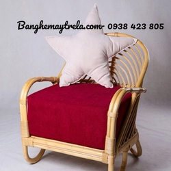 Ghế mây đọc sách- Ghế đơn mây nệm dày 492937