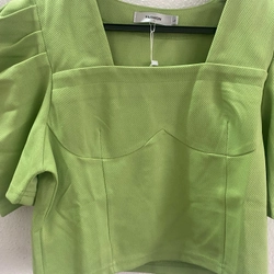 Áo kiểu nữ dáng crop top tay phồng 526130