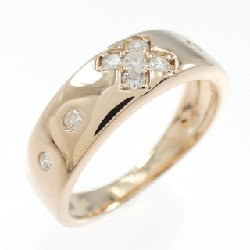 Nhẫn kim cương K18PG chéo 0.20CT