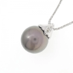 K18WG Ngọc trai đen dây chuyền 12.4mm - Hàng hiệu Chính hãng 855845