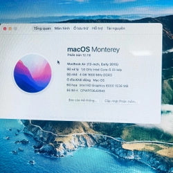 Macbook Air 13" Corei5  MacOS12.7.6 522453