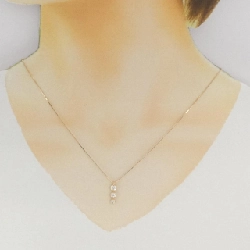 K18PG Dây chuyền kim cương ba viên 0.30CT - Hàng hiệu Chính hãng 857253