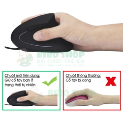 Chuột đứng Gaming độc đáo - Hỗ trợ cổ tay không mỏi khi sử dụng lâu - Ergonomic Mouse 304981