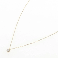 K18YG Solitaire Dây chuyền kim cương 0.09CT - Hàng hiệu Chính hãng 860962