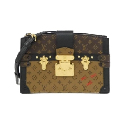 Túi xách đeo vai Louis Vuitton Monogram Reverse Trunk Clutch M43596 - Hàng hiệu Authentic