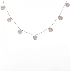 K18PG Dây chuyền kim cương 1.40CT - Hàng hiệu Chính hãng