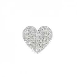 Bông tai hình trái tim 0.16CT một bên