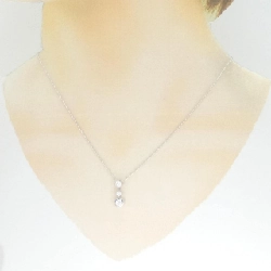 Dây chuyền kim cương hình trái tim 18KWG/750WG 0.45CT - Hàng hiệu Chính hãng 868499